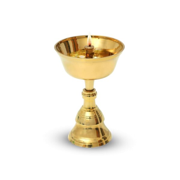 Brass Diya for Puja | Deepam Kundulu Jyot Diya Oil Lamp - Image 4