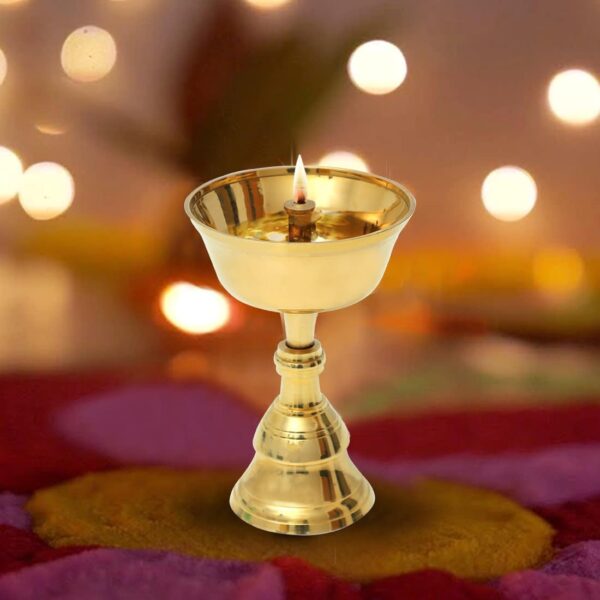 Brass Diya for Puja | Deepam Kundulu Jyot Diya Oil Lamp