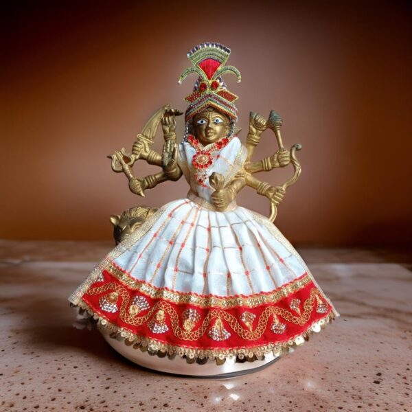 My God Gift Navratri Special, Mata Rani Vastra, Devi Poshak, Durga Dress, Radha Rani Poshak for Standing Idol, Made of Silk Cloth