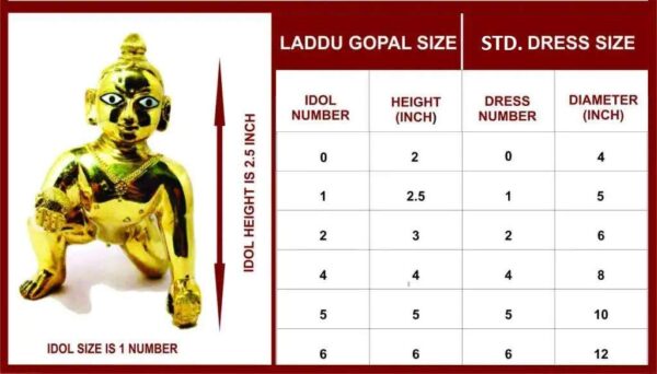 Ladoo Gopal Poshak |Dress | Bhagwaan Ki Poshaak - Image 5
