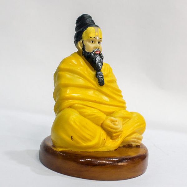Premanand Maharaj Resin Idol, Religious Decorative Figurine, Yellow Robe - Image 5