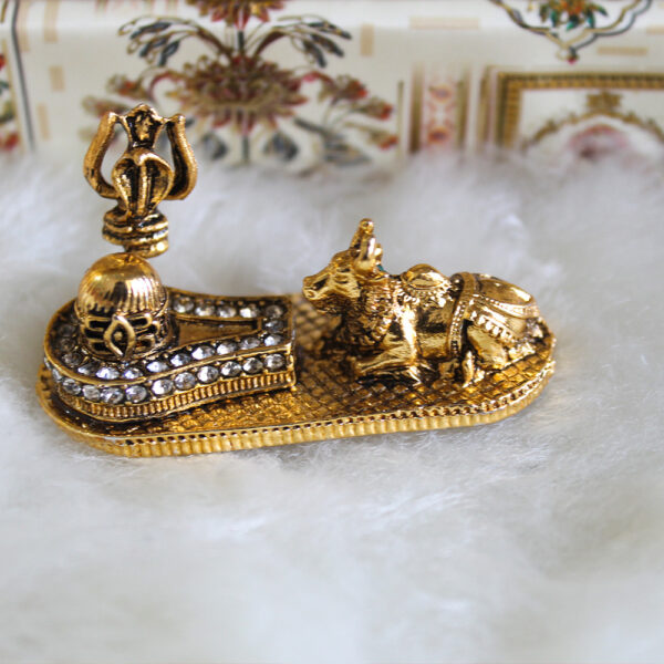 Shivling with Nandi and Trishul Idol