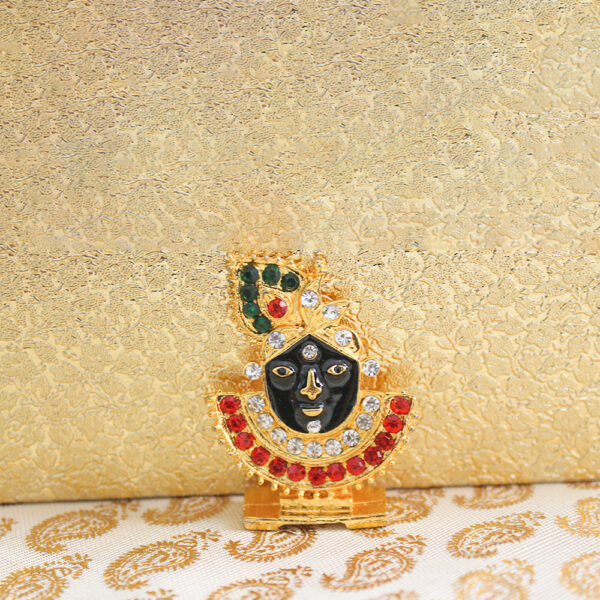 Lord Krishna Idol Krishna Face Statue Black Metal Statue - Image 3