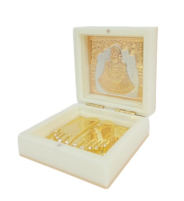 Lord Khatu Shyam Baba/haarey Ka Sahara Gold Plated Wealth - Image 4