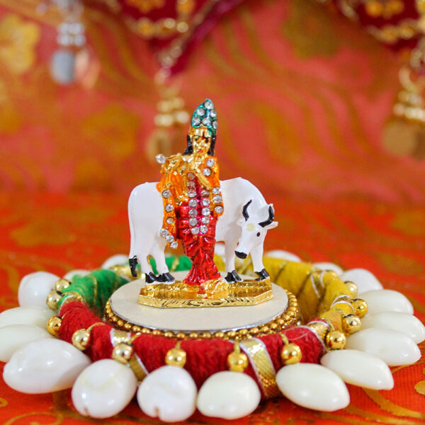 Lord Krishna with Cow for Home Decor and CAR Dashboard