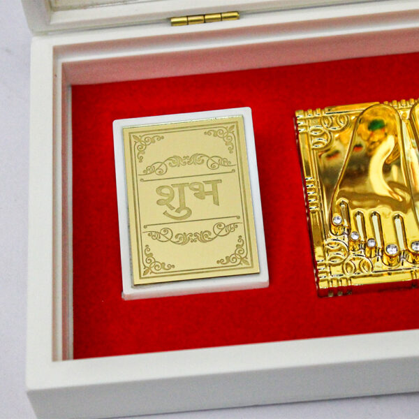 Idolkart 24k Gold and 999 Silver Coated Lakshmi-Kuberji Divine Box - Image 3