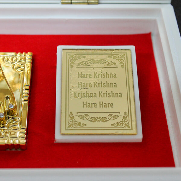 Gold Plated Lord Krishna Radhe Shyam - Image 3