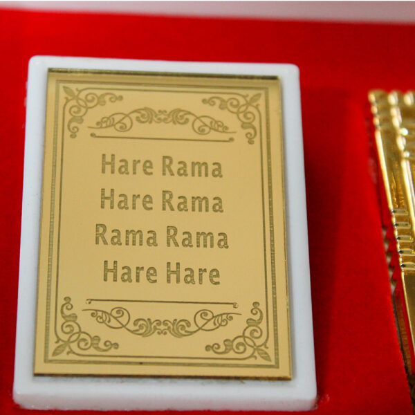 Gold Plated Lord Krishna Radhe Shyam - Image 4