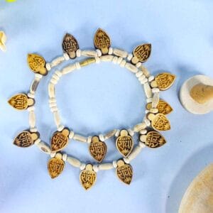 100% Pure Tulsi Kanthi Mala with Radha Wooden Locket