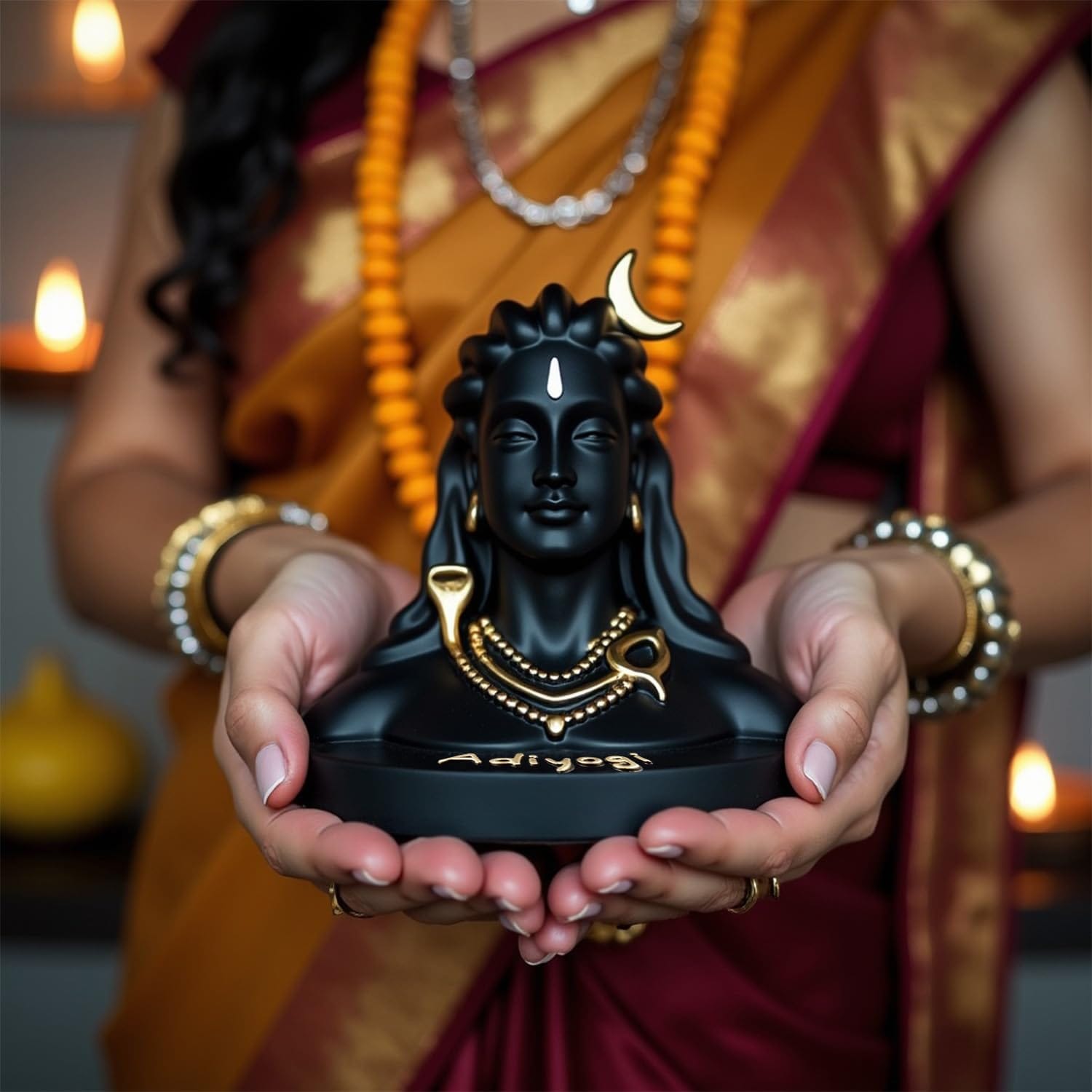 Adiyogi Statue for Car Dashboard - Image 2