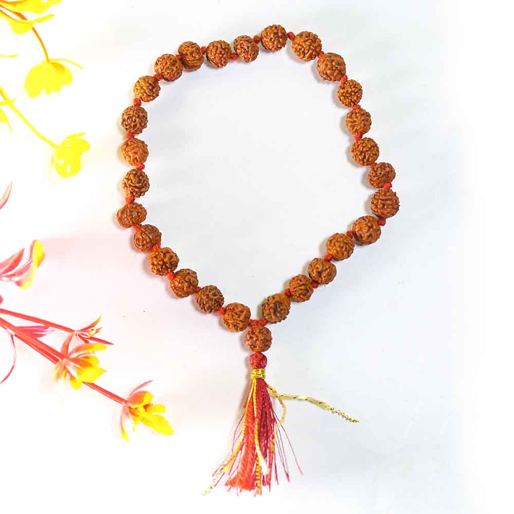 Rudraksha Bracelet with Natural Dark Brown Beads