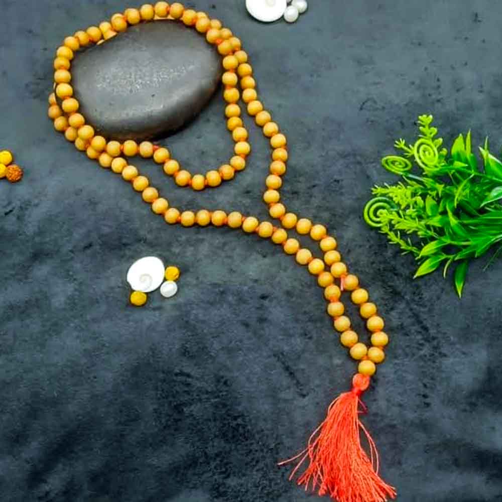 100% Original Authentic Mysore White Sandalwood (Chandan) Jap Mala
