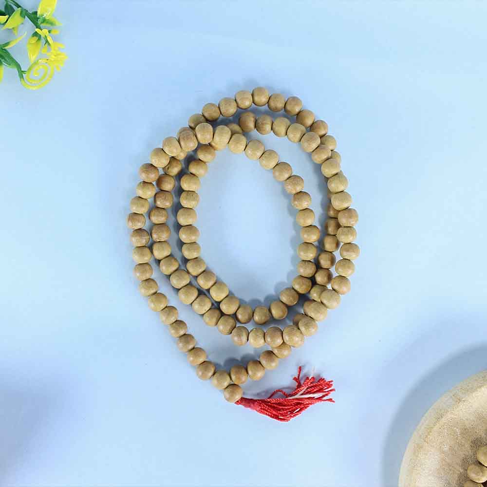 100% Original Authentic Mysore White Sandalwood (Chandan) Jap Mala - Image 3